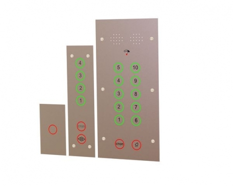 Лифтовые посты с кнопками с кольцевой индикацией